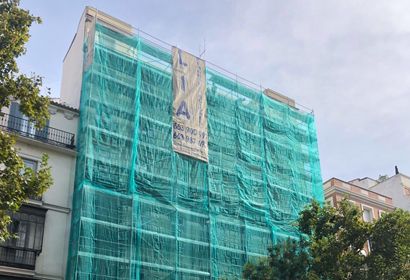 Rehabilitación integral de fachada principal Génova 21